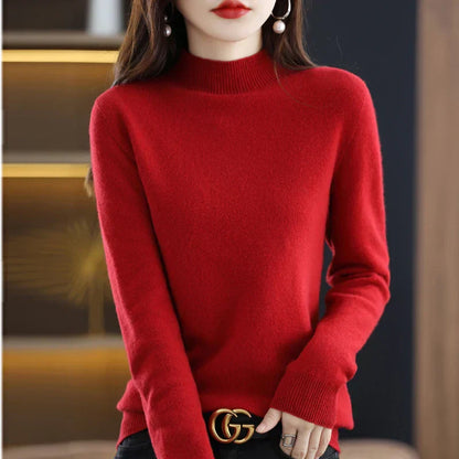 Soft Women's Premium Cashmere Turtle Neck Sweater