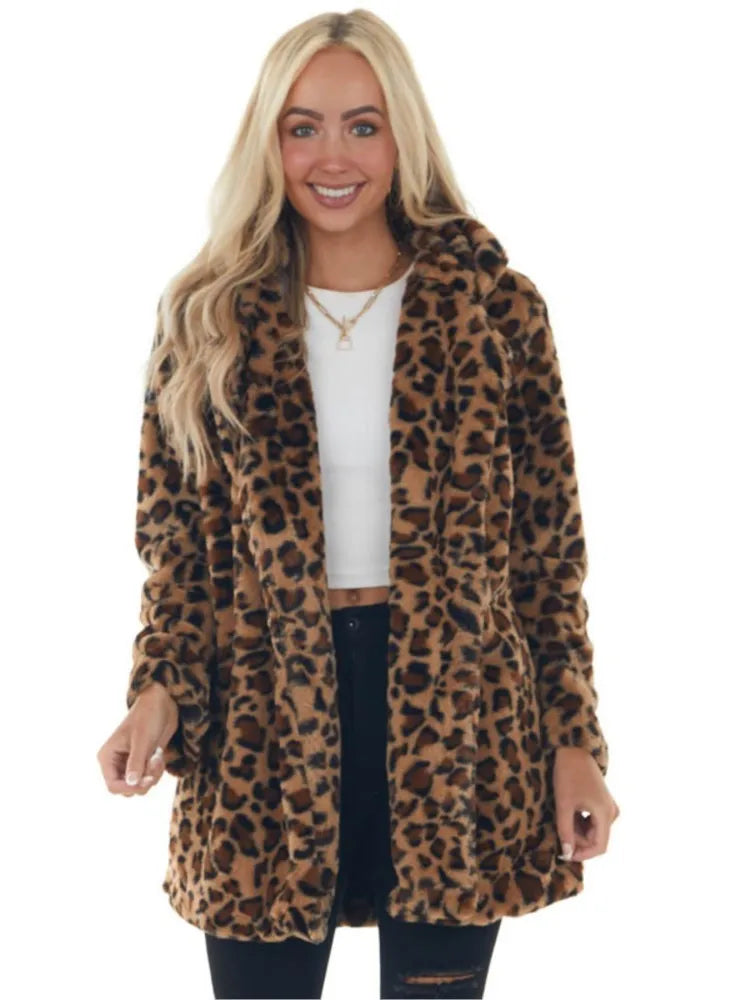 Luxury Fake Fur Winter Coat - Vossary