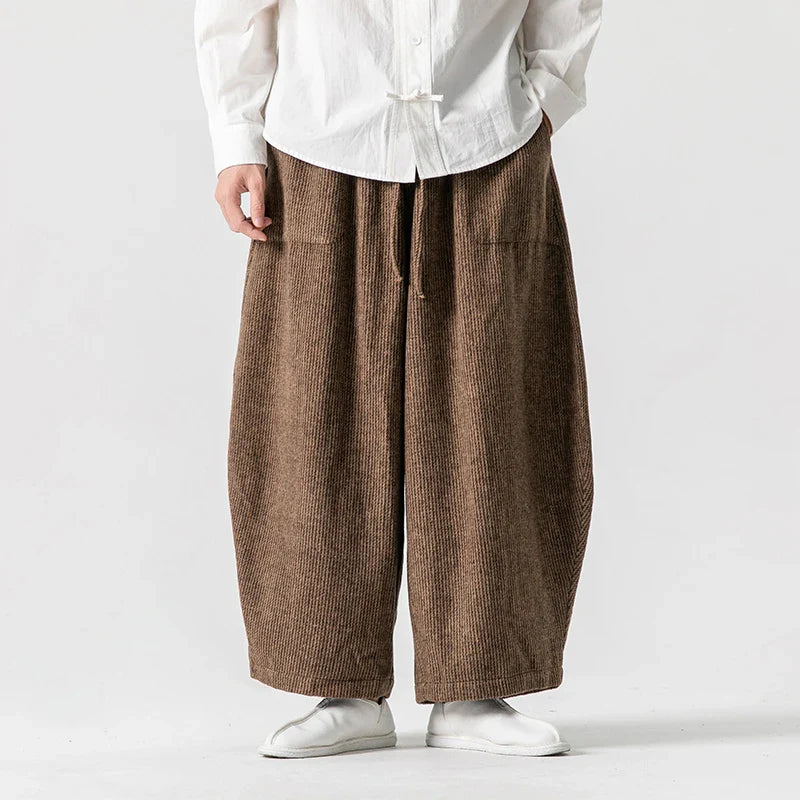 Rugged Textured Cotton Trousers - EasyApparels