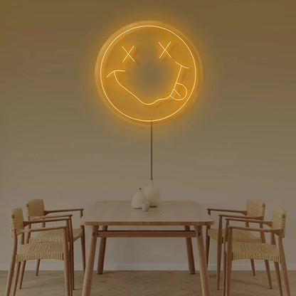 Colorful LED Smiley Face Wall Light USB Powered