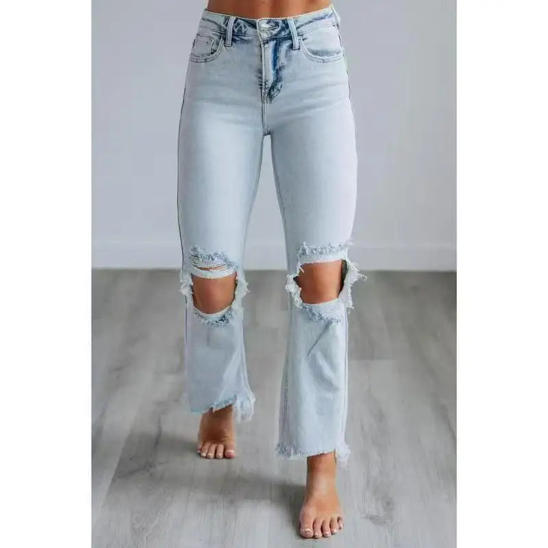 Distressed Slim Fit Jeans