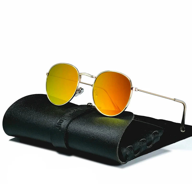 Classic Aviator Metal Sunglasses with UV Protection