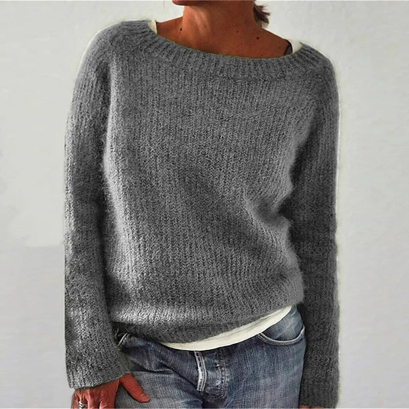 Cozy Oversized Cable Knit Women's Sweater
