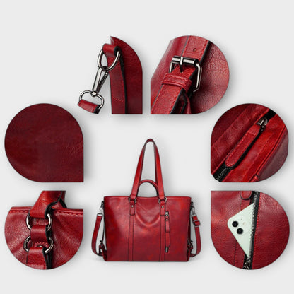 Big Genuine Leather Tote Bag
