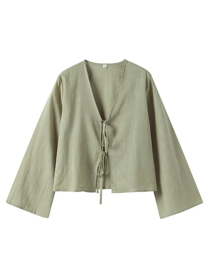 Elegant V-Neck Lace Top for Women Spring Collection