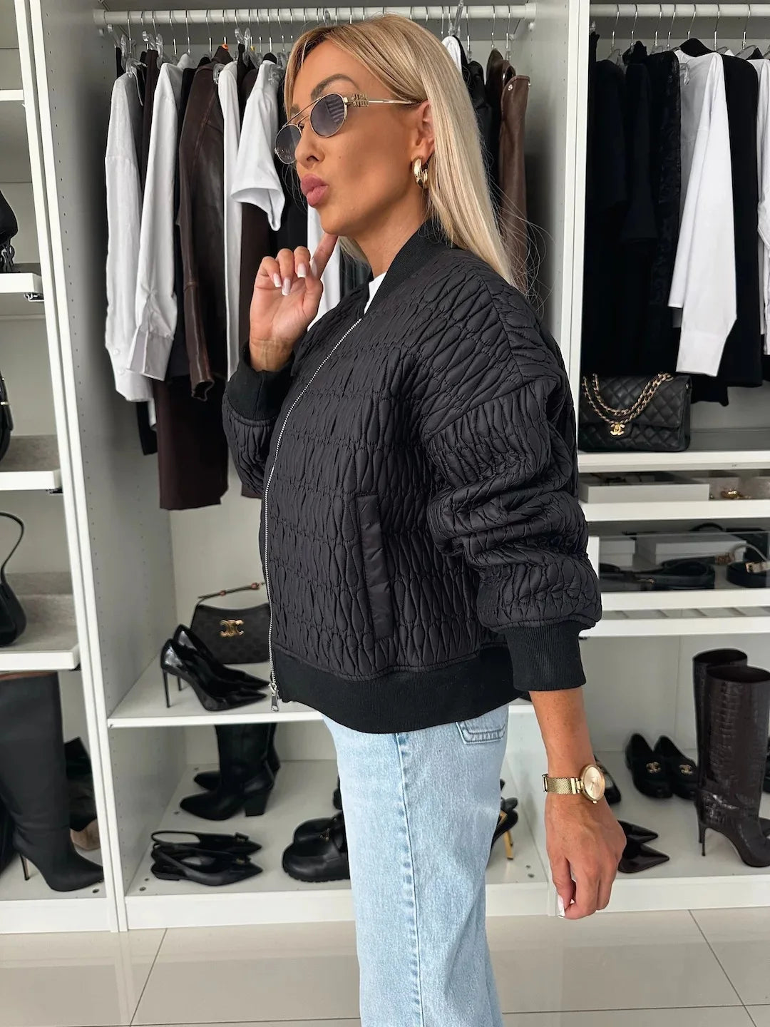 Warm Padded Fashion Bomber Jacket