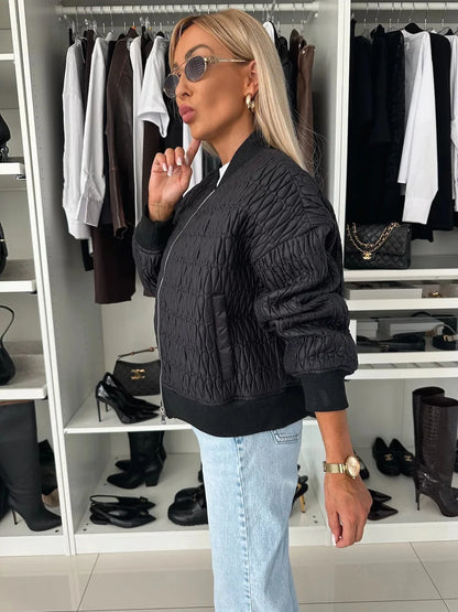 Warm Padded Fashion Bomber Jacket