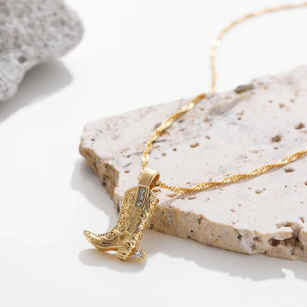Rustic Western Style Pendant Necklace - EasyApparels