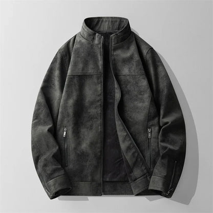 Rugged Leather Outdoor Jacket - EasyApparels