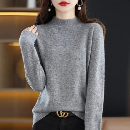 Soft Women's Premium Cashmere Turtle Neck Sweater