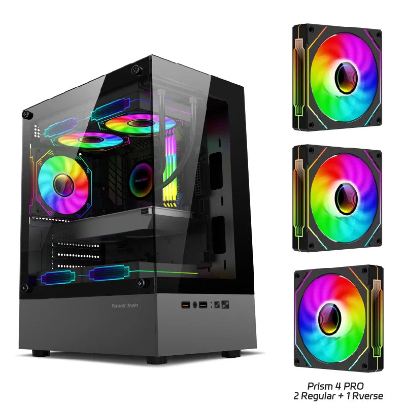 Compact Gaming PC Case with 240mm Liquid Cooling