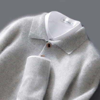Casual Crew Neck Wool Sweater