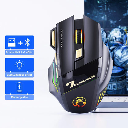 Fast Rechargeable Dual Mode Gaming Mouse 3200DPI