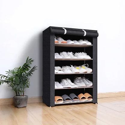 Compact Stackable Shoe Storage Rack Organizer