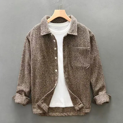 Classic Textured Button Down Shirt - EasyApparels