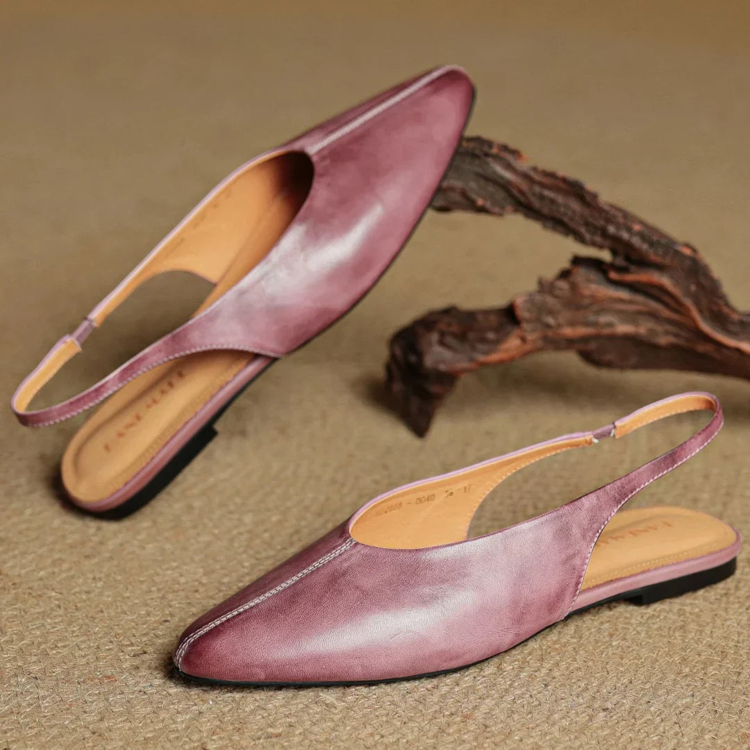 Elegant Pointed Toe Slip On Flats
