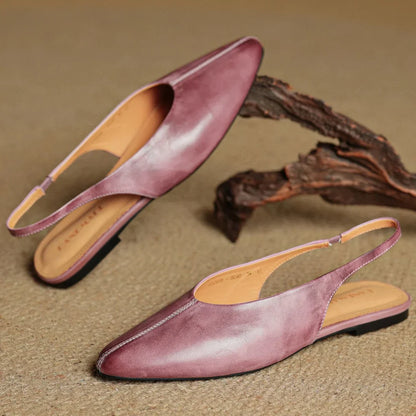 Elegant Pointed Toe Slip On Flats