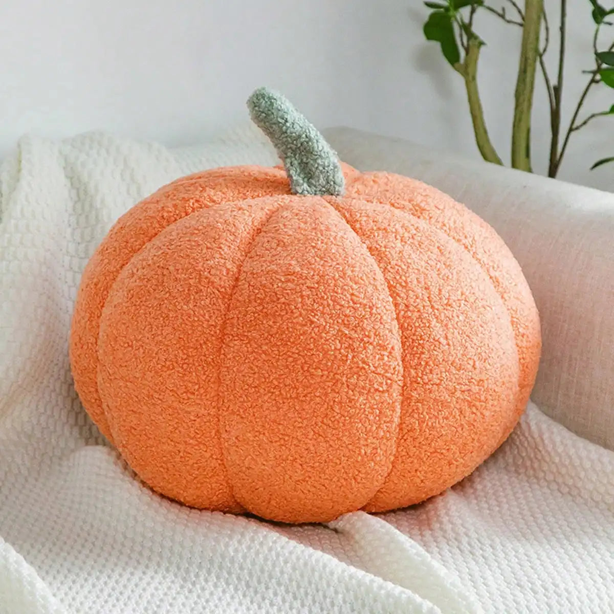 Soft Orange Pumpkin Pillow