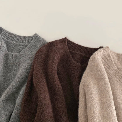 Relaxed Fit Women's Sweater - Soft Knit Office Top