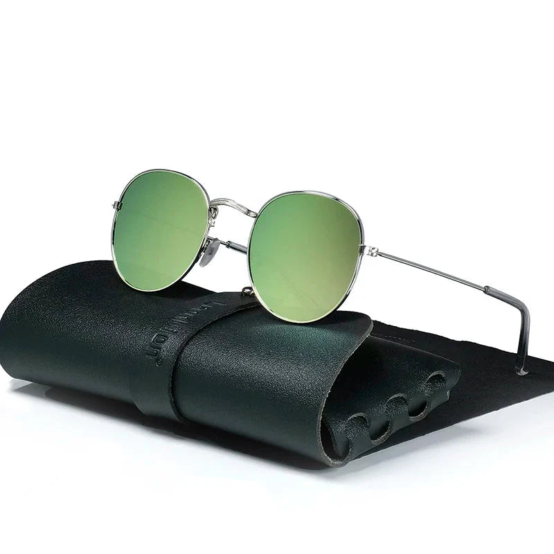 Classic Aviator Metal Sunglasses with UV Protection