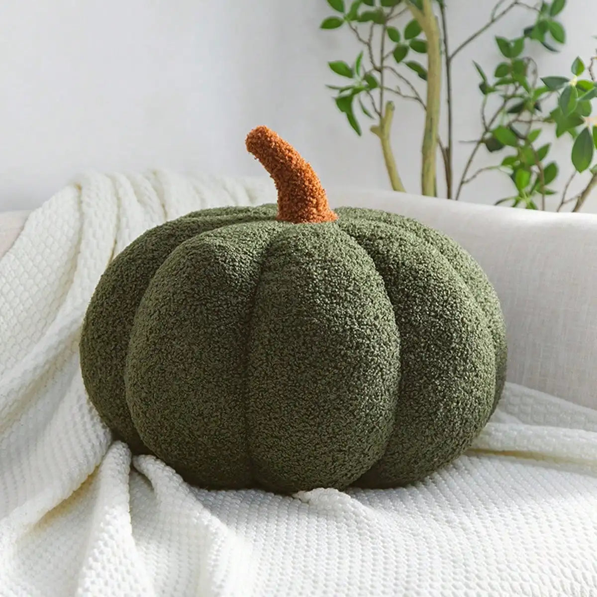 Soft Orange Pumpkin Pillow