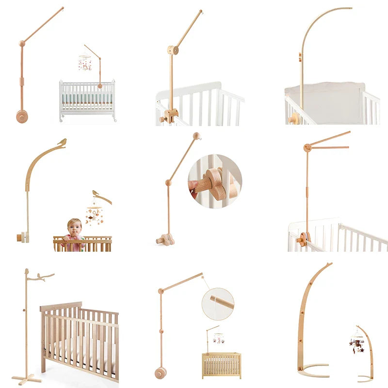 Baby Crib Mobile Toy Arm Soft Newborn Entertainment - Luxicro
