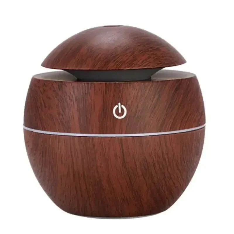 Compact Wooden Aroma Diffuser Cool Mist Humidifier - Luxicro