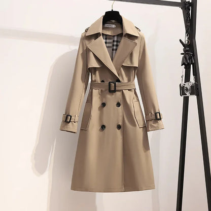 Classic Double Breasted Trench Coat - Vossary