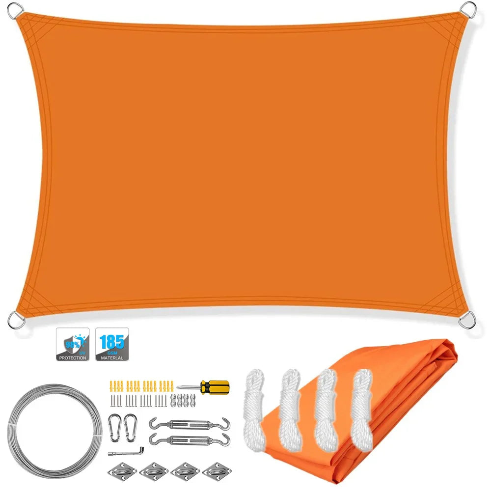 Outdoor Patio Sun Shade Waterproof UV Screen Canopy