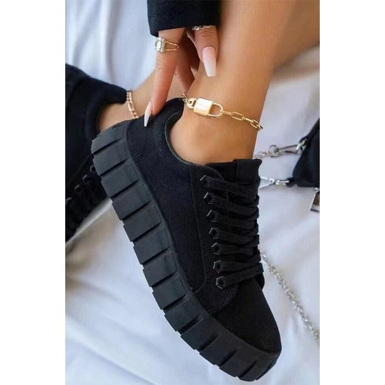 Comfy Women's Sneakers in Black, Green, Blue, and Khaki - Luxicro