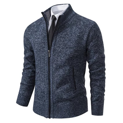 Cozy Fleece Lined Zip Up Cardigan Jacket