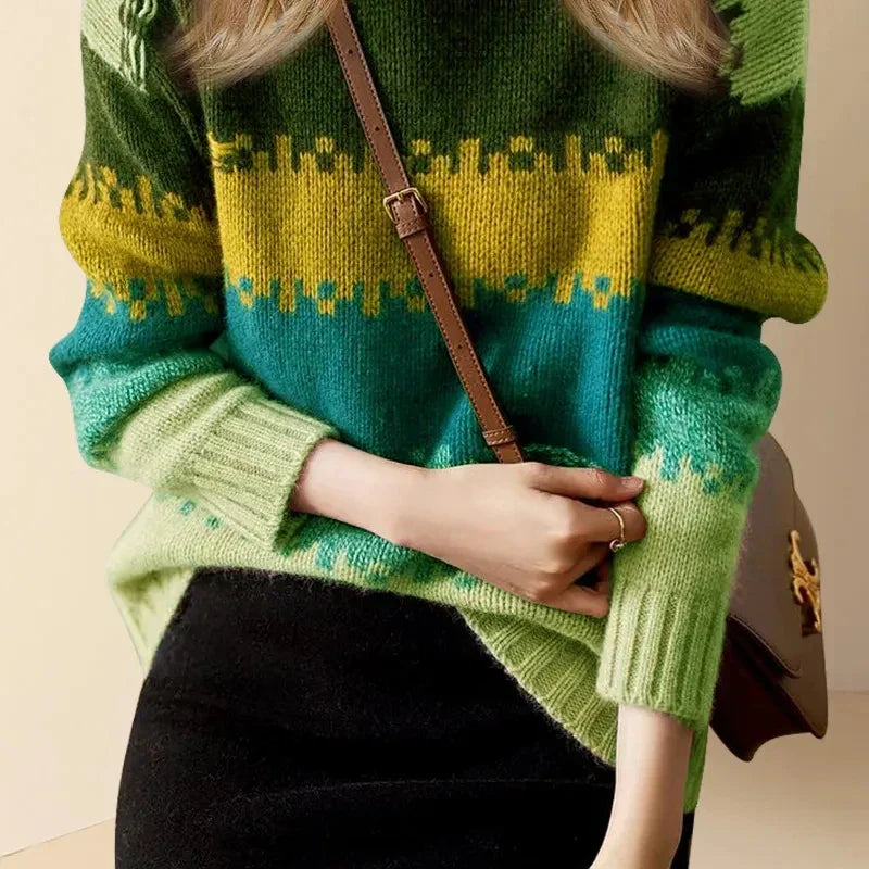 Cozy Textured Crew Neck Sweater