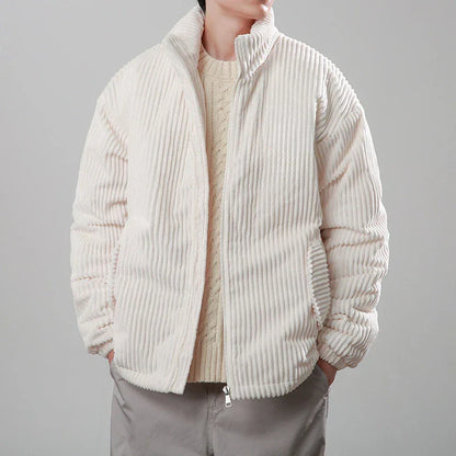 Big Fleece Puffer Coat | Tall Stand Collar Jacket - EasyApparels