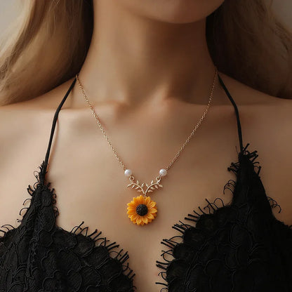 Bright Yellow Flower Pendant - EasyApparels