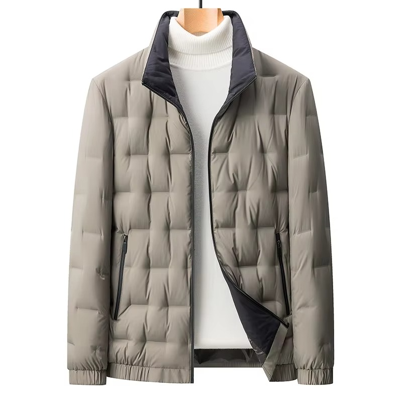 Men's Waterproof Slim Fit Down Parka Jacket