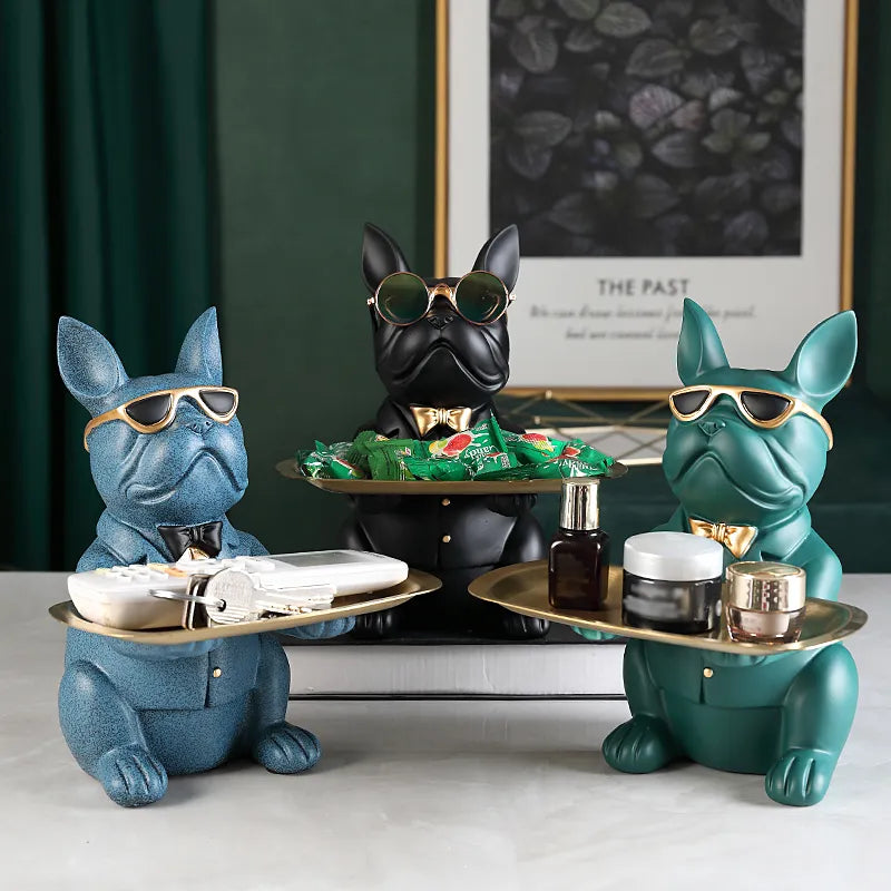 Modern Dog Figurine Dish with Luxury Tie - EasyApparels