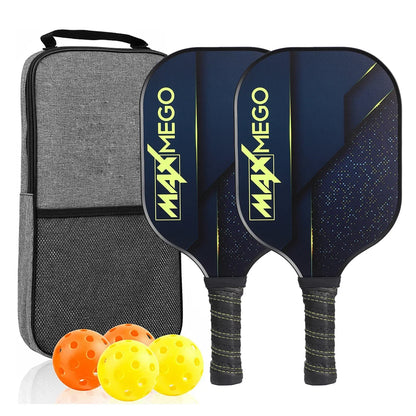 Portable Pickleball Paddle Set with Balls and Bag