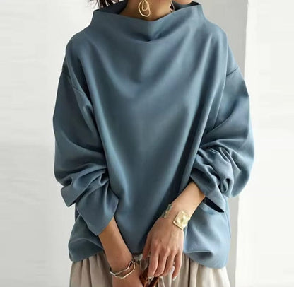 Elegant High Neck Women's Blouse