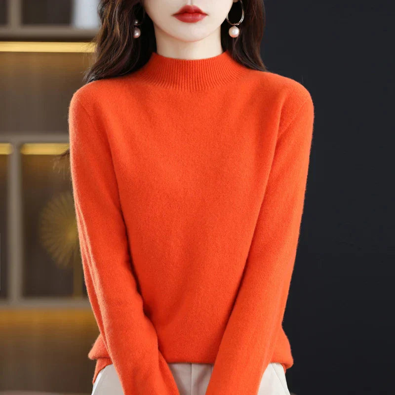 Soft Women's Premium Cashmere Turtle Neck Sweater