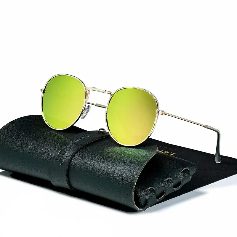 Classic Aviator Metal Sunglasses with UV Protection