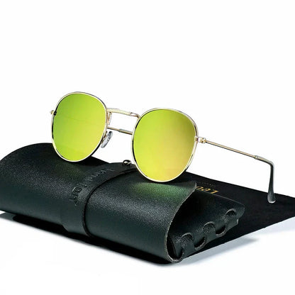 Classic Aviator Metal Sunglasses with UV Protection