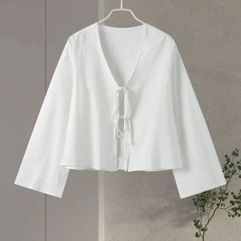 Elegant V-Neck Lace Top for Women Spring Collection