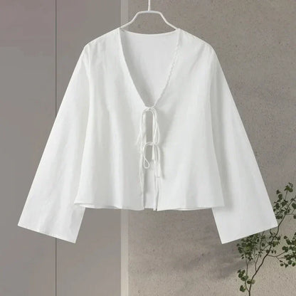 Elegant V-Neck Lace Top for Women Spring Collection