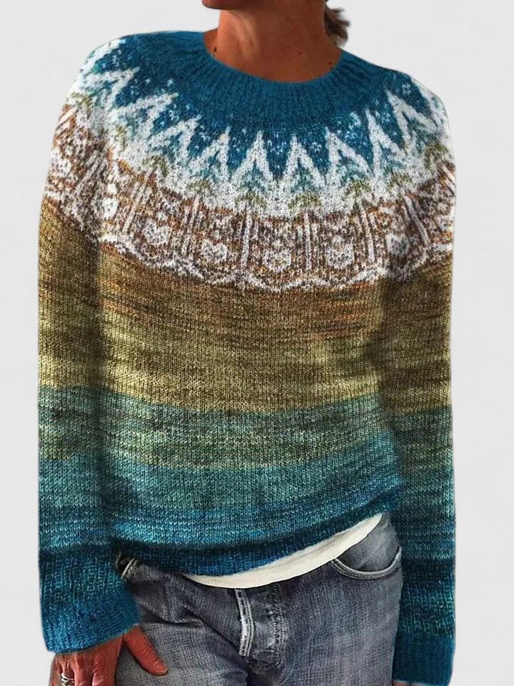 Elegant Women's Crew Neck Sweater