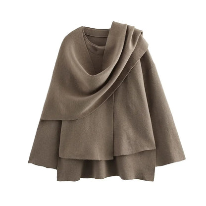 Chic Off-Center Snow Coat