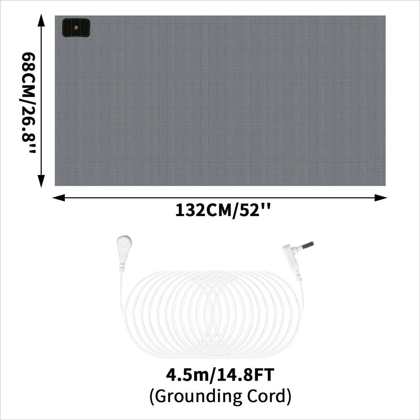 Natural Anti Static Bed Sheet 95% Cotton Silver Thread