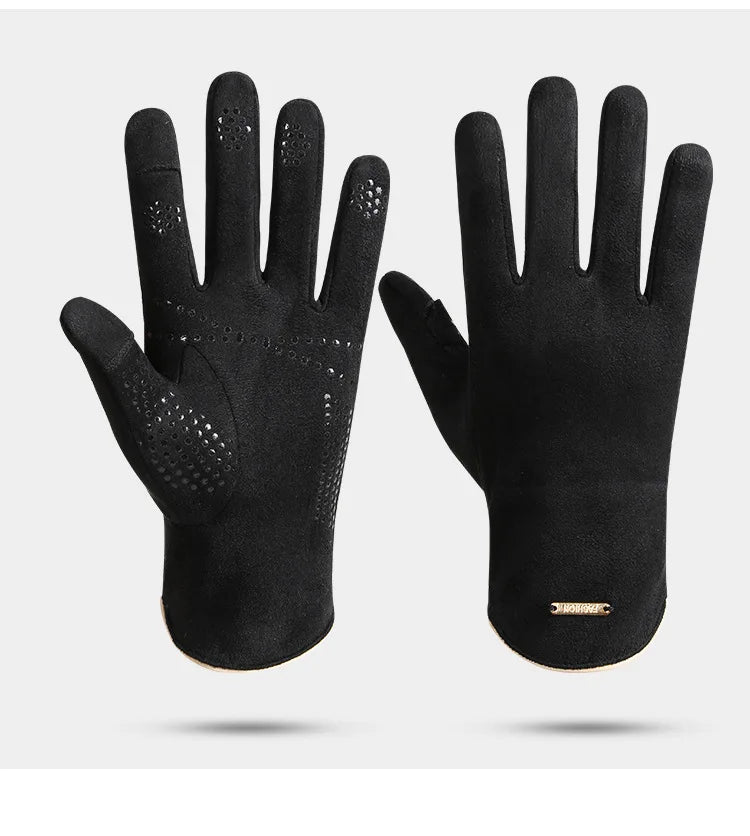 Tight Fitting Work Gloves with Studded Accents
