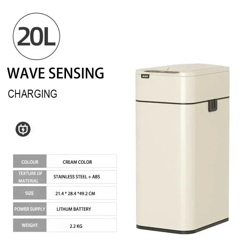 Automatic Touchless Stainless Steel 20L Kitchen Trash Can