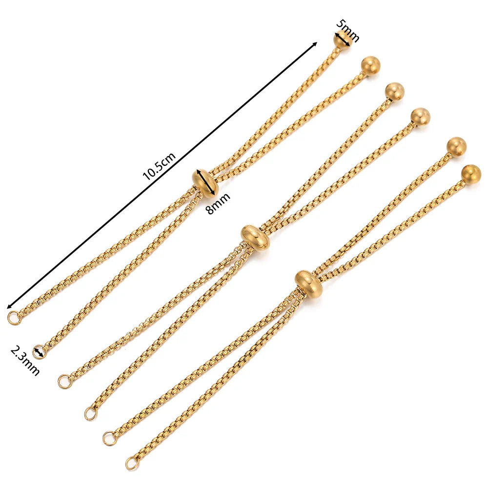 Silver Tone Expandable Bracelet Extender 3 Pack