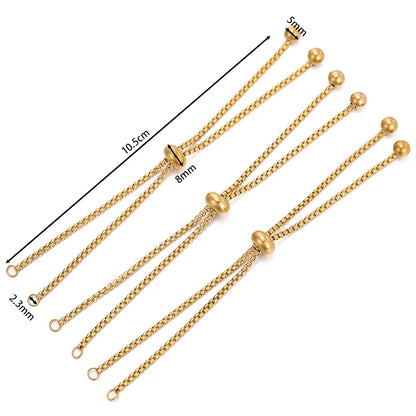 Silver Tone Expandable Bracelet Extender 3 Pack